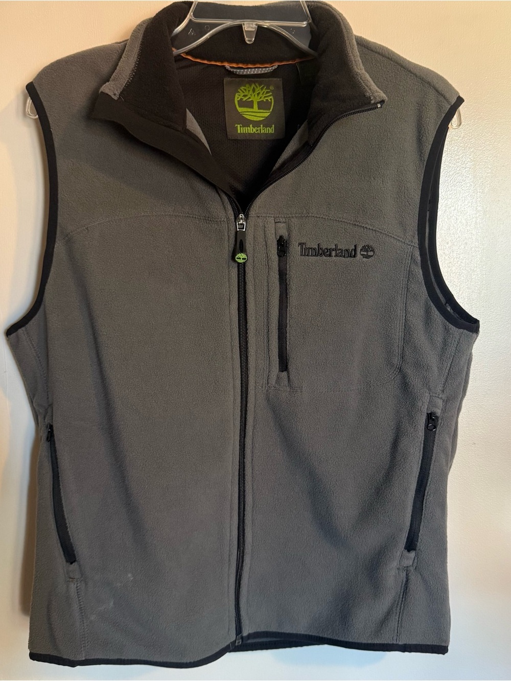 NWT Timberland Gray Fleece Vest